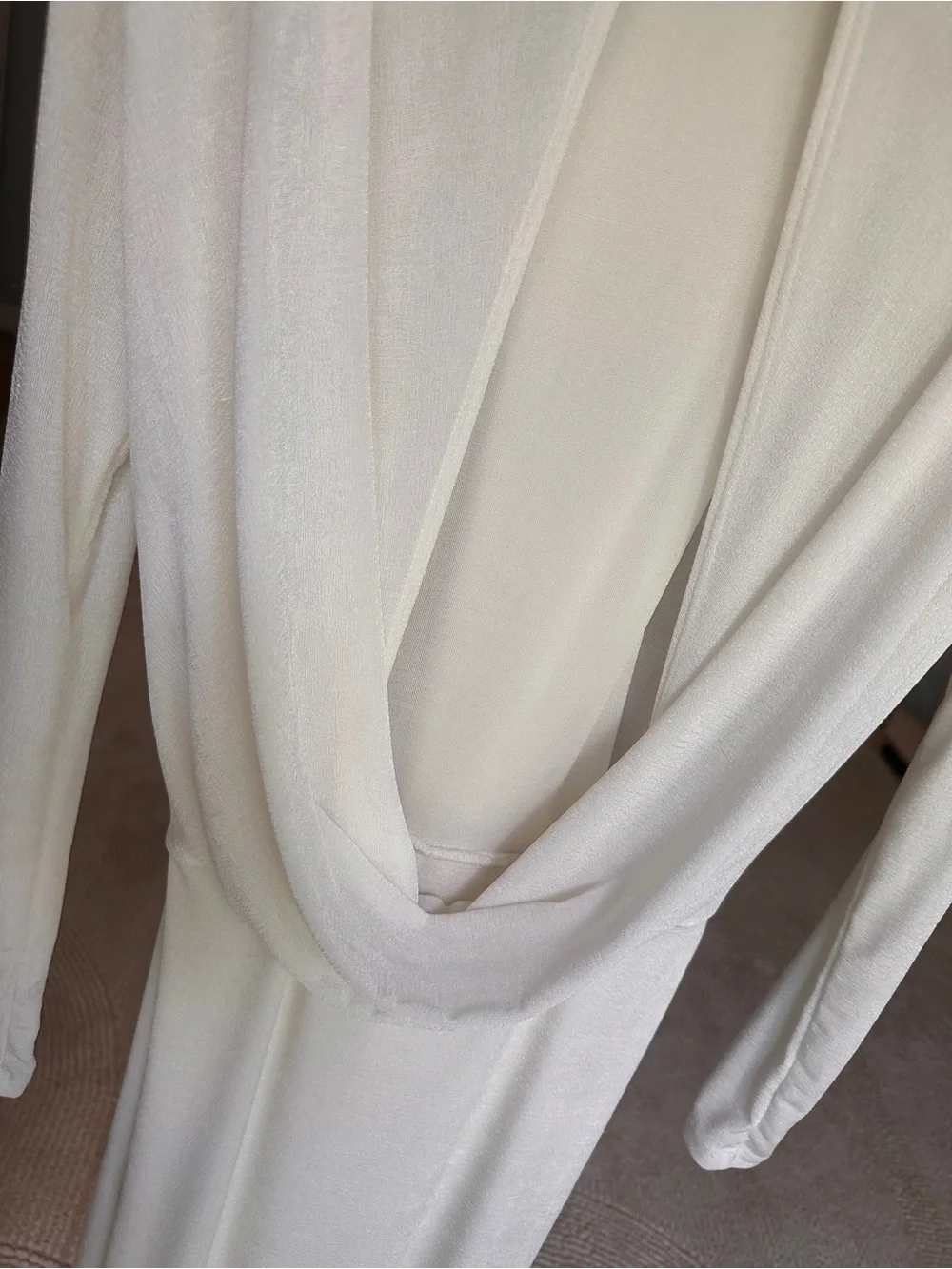 NWT JLUX LABEL Elegant Long Sleeve White Maxi Dress - Picture 5 of 7